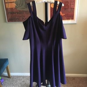 Plus Size Purple Cocktail Dress